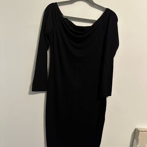 SHEIN Black Long Sleeve Dress